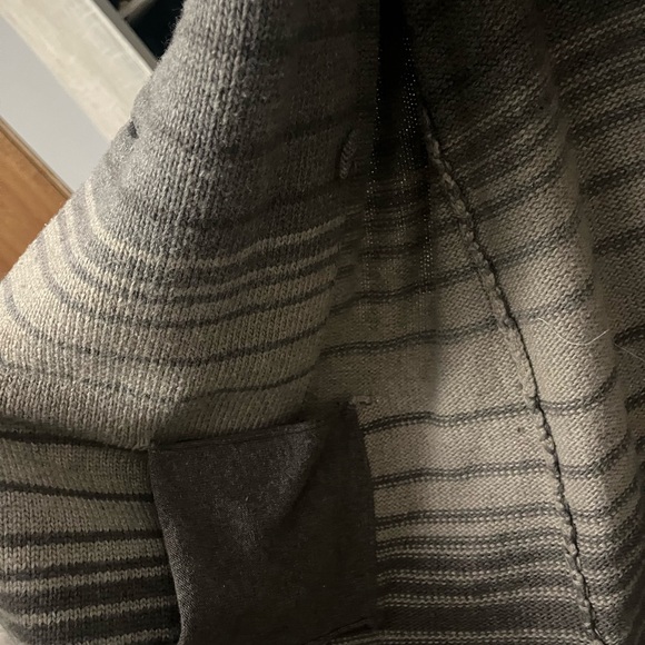 Hilary Radley Tan Knitted Cardigan Large 2 Button Lambs Wool - Picture 4 of 7